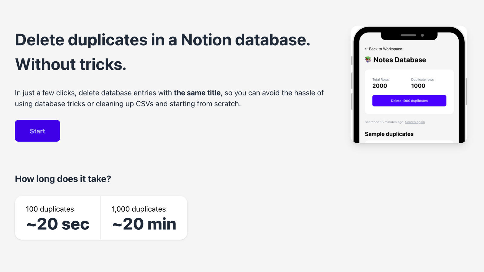 Exnota Tools Delete Duplicates Feature